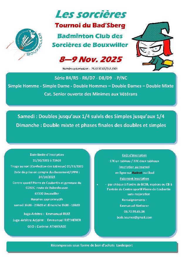 TOURNOI DU BAD'SBERG